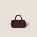 Arcadie padded suede leather handbag