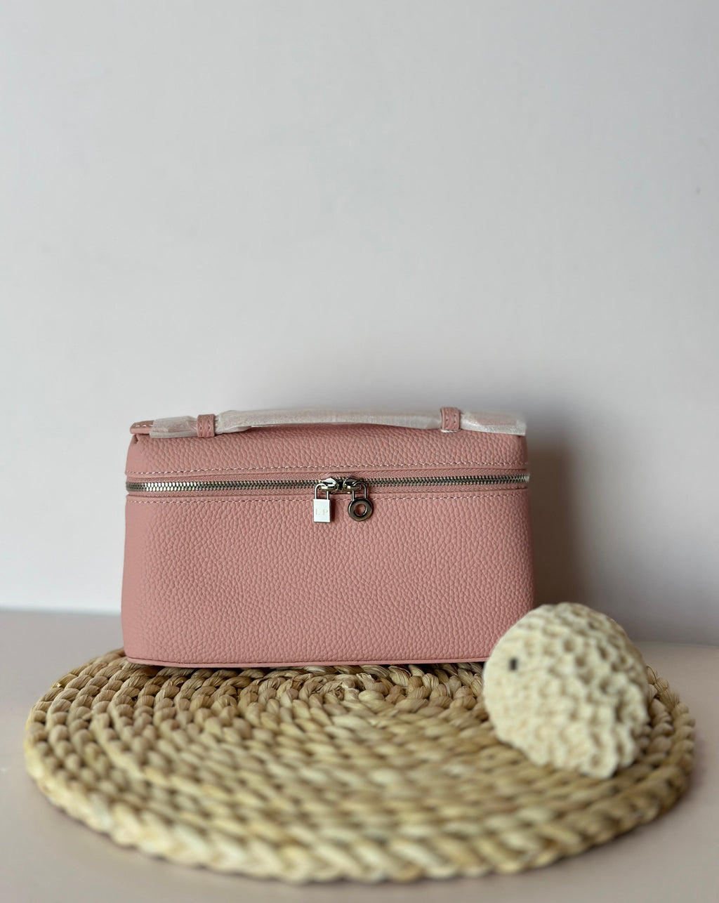 Shein 1pc Plain Litchi Pattern PU Square Crossbody Bag for Women